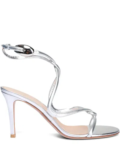 Gianvito Rossi Jungle Mamba Twisted Strap Sandals In Animal Print
