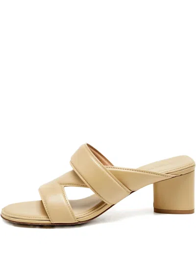 Pre-owned Bottega Veneta Strappy Leather Sandals In Neutral