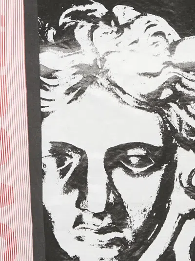 Pre-owned Versace S Graphic Cotton Top In Black