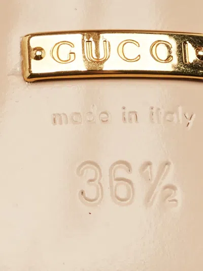 Pre-owned Gucci Allie Knotted Leather Sandals In Red