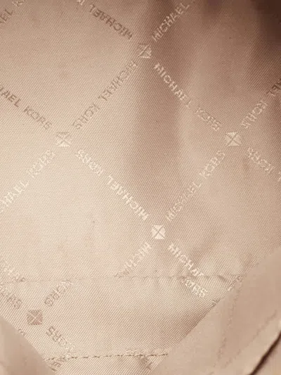 Pre-owned Michael Kors Jet Set Travel Dome Cross Body Bag In Brown