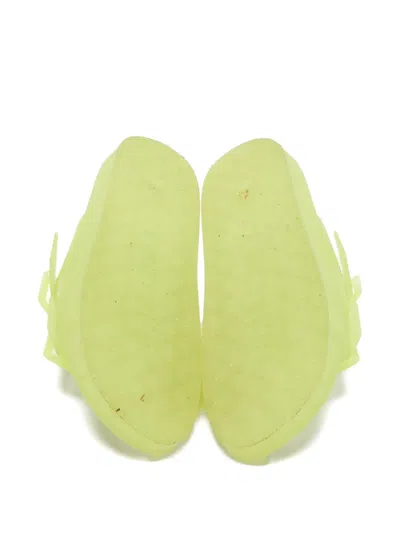 Pre-owned Balenciaga Mallorca Buckled Slides In Green