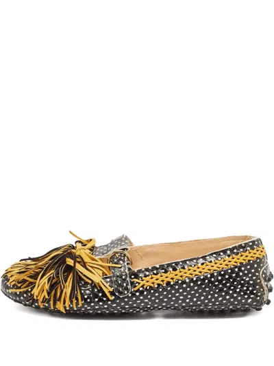 Pre-owned Tod's Vintage Gommino Driver Loafers In Black