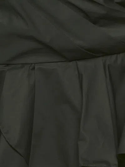 Pre-owned Johanna Ortiz Ruffled One-shoulder Top In Black