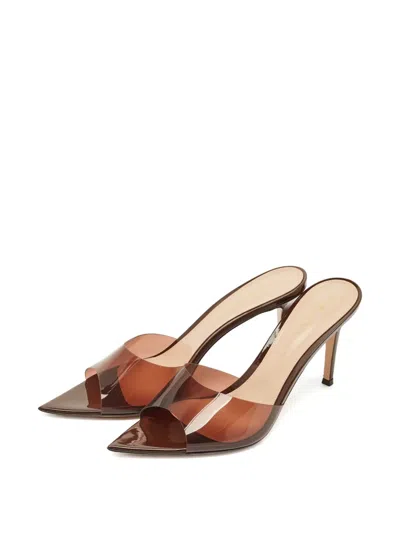 Pre-owned Gianvito Rossi Elle Sandals In Brown