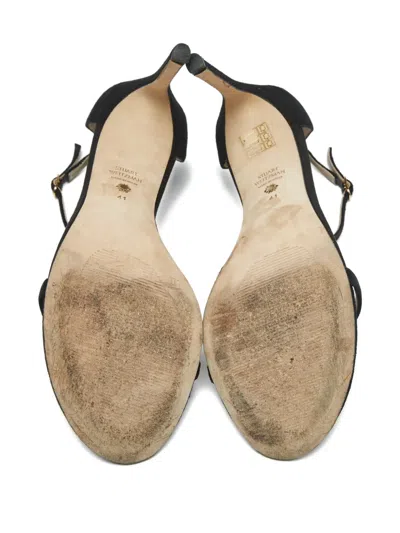 Pre-owned Stuart Weitzman Nudist Stiletto Sandal In Black