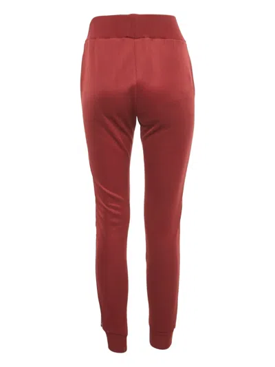 Pre-owned Fendi Jersey Logo Band Trousers In Red