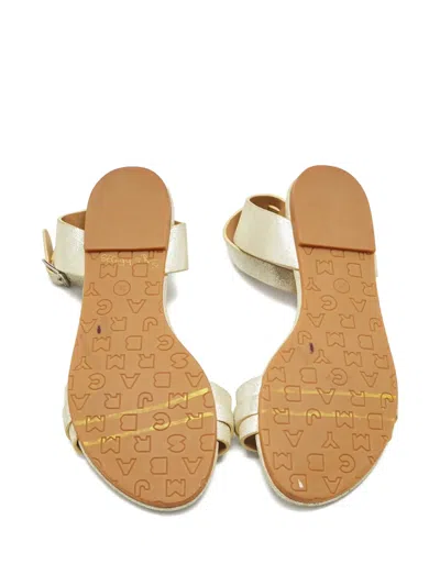 Pre-owned Marc By Marc Jacobs Buckle-strap Sandals In Gold