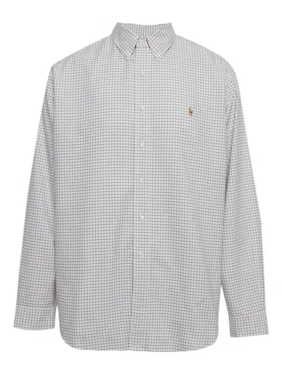 Pre-owned Polo Ralph Lauren Checked Cotton Shirt In White