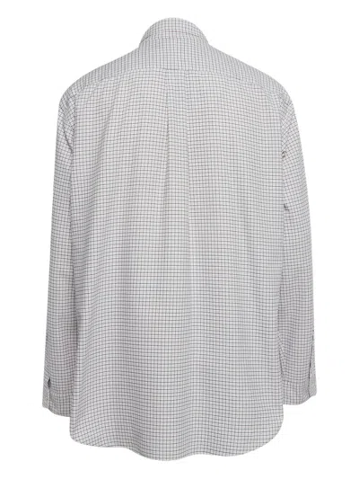 Pre-owned Polo Ralph Lauren Checked Cotton Shirt In White