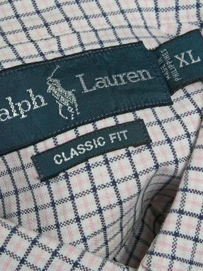 Pre-owned Polo Ralph Lauren Checked Cotton Shirt In White