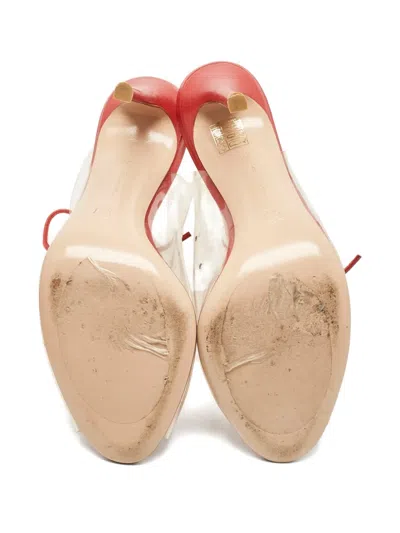 Pre-owned Gianvito Rossi Helmut Lace-up Boots In Red