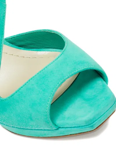 Pre-owned Dior Sculpted-heel Slingback Sandals In Green