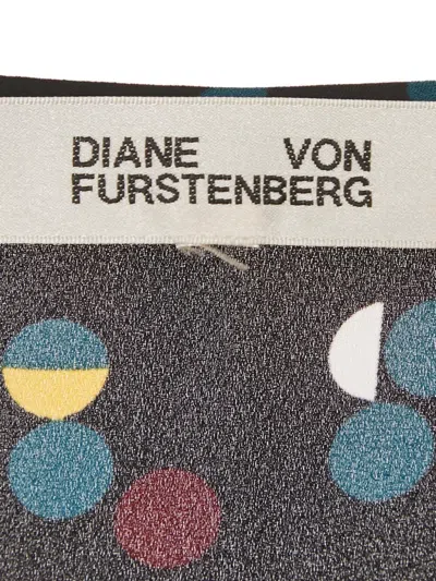 Pre-owned Diane Von Furstenberg Polka Dot-pattern Blouse In Black
