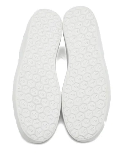 Pre-owned Stuart Weitzman Leather Sneakers In White