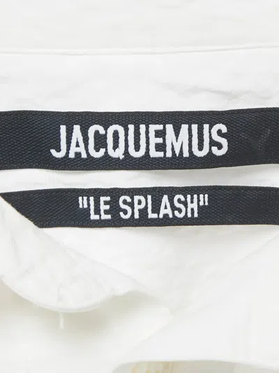 Pre-owned Jacquemus Cut-out Button-fastening Mini Dress In White