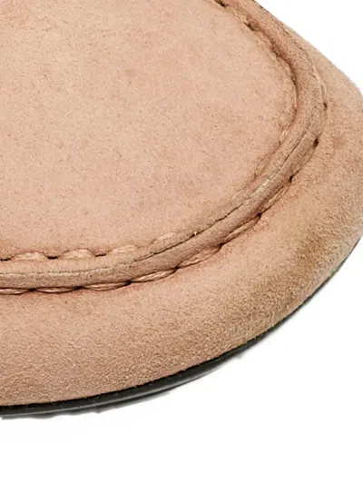 Pre-owned Tod's Vintage Gommino Suede Loafers In Neutral