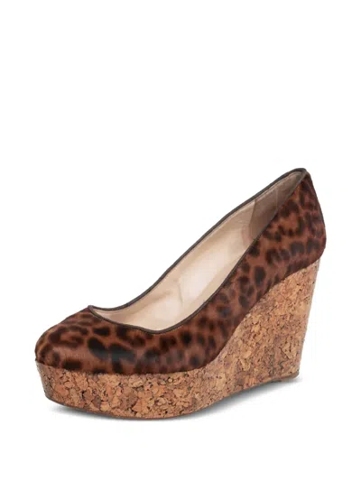 Pre-owned Christian Louboutin 404580 Brown