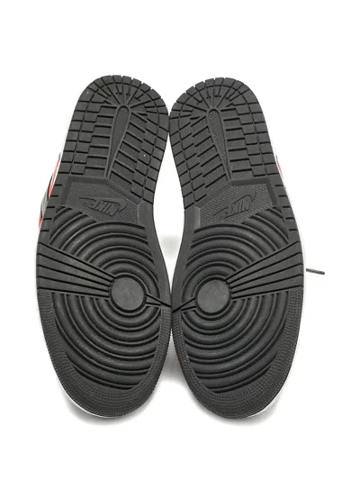 Pre-owned Jordan Air  1 Mid Leather Sneakers In Red