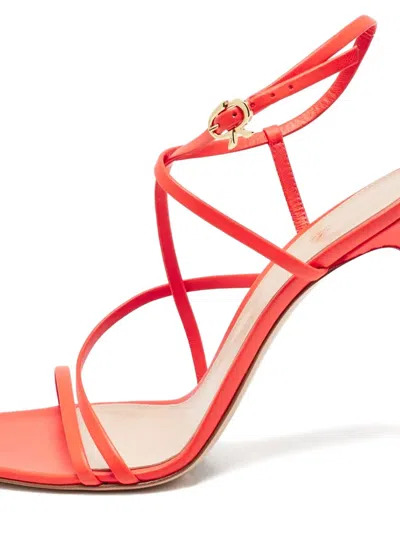 Pre-owned Gianvito Rossi 2024 110mm Manilla Sandals In Red