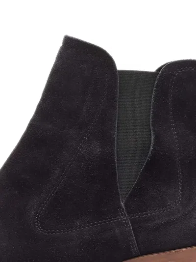 Pre-owned Tod's Vintage 80mm Suede Ankle Boots In Black