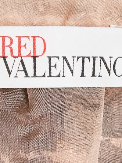 Pre-owned Red Valentino Tulle Lace Skirt In Neutral