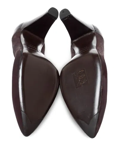 Pre-owned Sergio Rossi Vintage 2024 Leather Suede Pumps In Brown