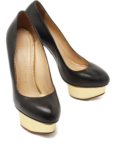 Pre-owned Charlotte Olympia 787118 Black