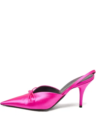 Pre-owned Balenciaga Knife Slingback Pumps In Pink