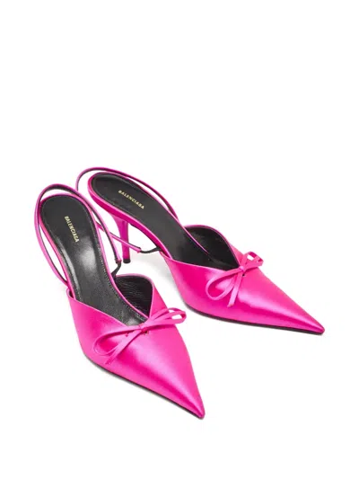 Pre-owned Balenciaga Knife Slingback Pumps In Pink
