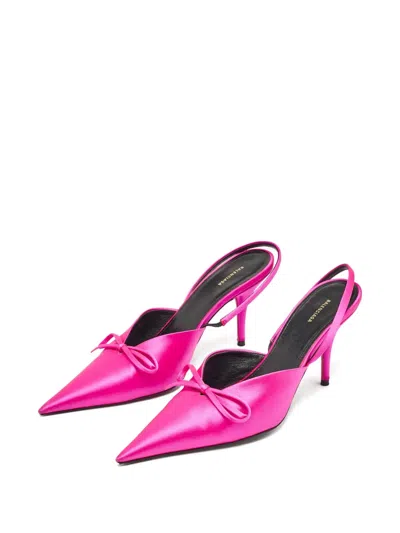 Pre-owned Balenciaga Knife Slingback Pumps In Pink