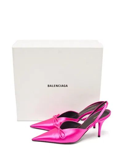 Pre-owned Balenciaga Knife Slingback Pumps In Pink