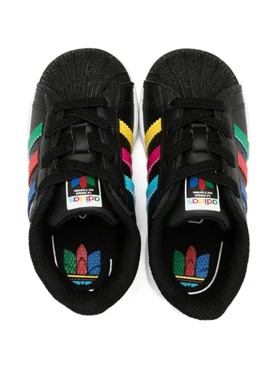 Adidas Originals Superstar Stripes Sneakers In Multi
