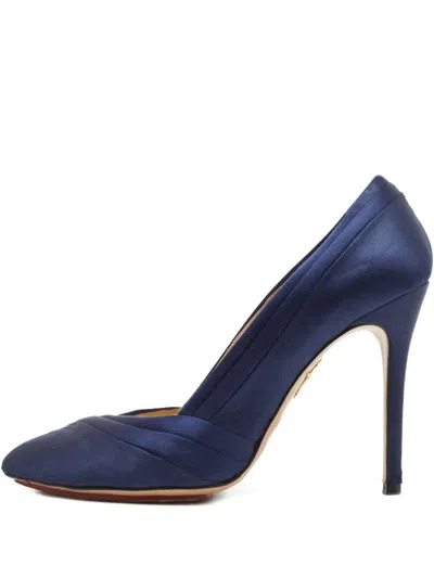 Pre-owned Charlotte Olympia 799630 Navy Blue