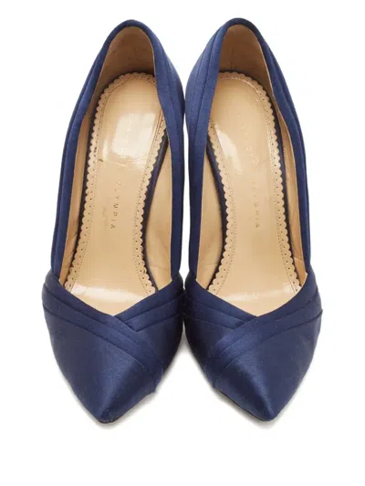 Pre-owned Charlotte Olympia 799630 Navy Blue