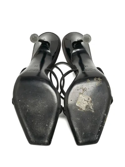 Pre-owned Saint Laurent Harlow Open-toe Sandals In Black