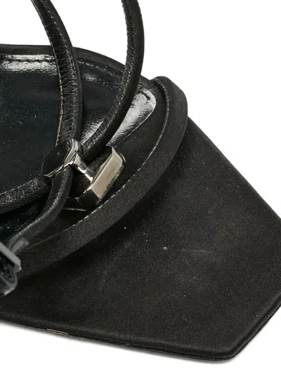 Pre-owned Saint Laurent Harlow Open-toe Sandals In Black