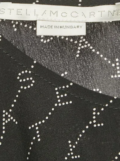 Pre-owned Stella Mccartney Logo-print Silk Suit In Black