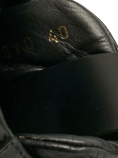 Pre-owned Valentino Garavani Vl7n Logo-detail Leather Sneakers In Black