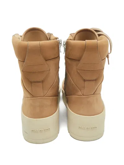 Pre-owned Fear Of God Lace-up High-top Sneakers In Neutral