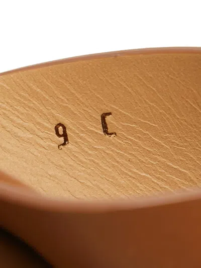 Pre-owned Ferragamo Nicosia Crossover-strap Sandals In Brown