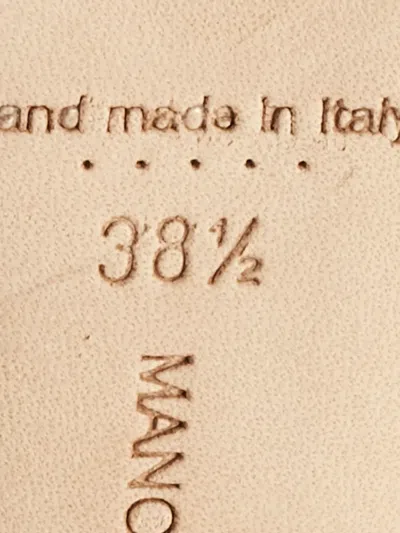 Pre-owned Manolo Blahnik Hangisi Crystal-embellishment Pumps In Yellow