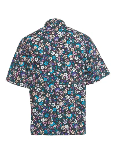 Pre-owned Off-white Floral Cotton Shirt In Blue