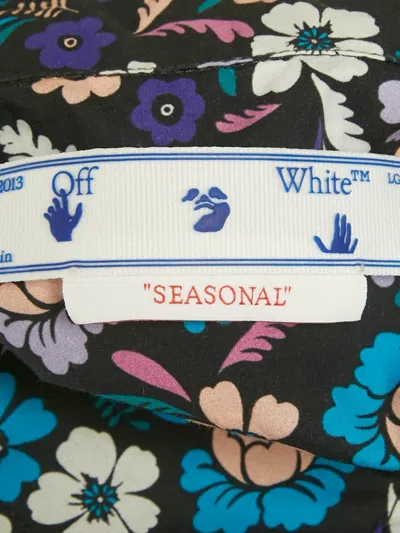 Pre-owned Off-white Floral Cotton Shirt In Blue