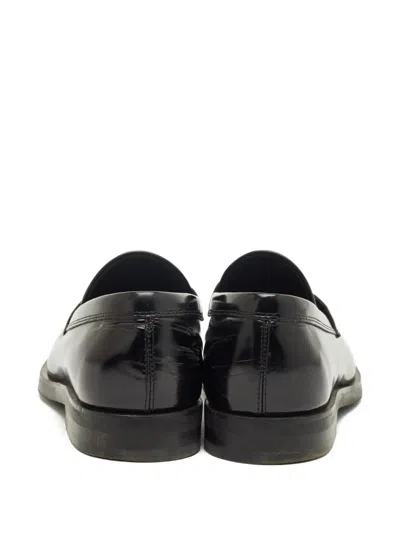 Pre-owned Tod's T Timeless Loafers In Black