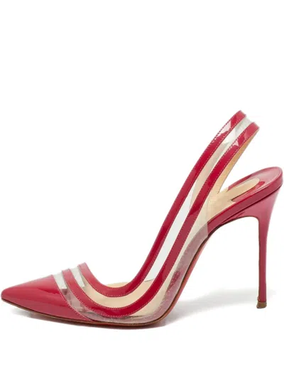 Pre-owned Christian Louboutin Leather Pumps In Red
