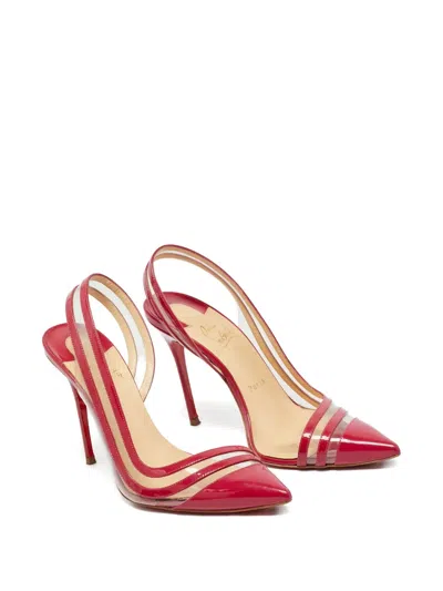 Pre-owned Christian Louboutin Leather Pumps In Red