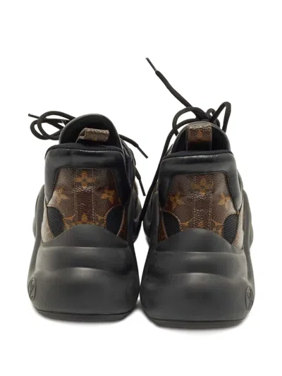 Pre-owned Louis Vuitton Archlight Monogram Canvas Sneakers In Black