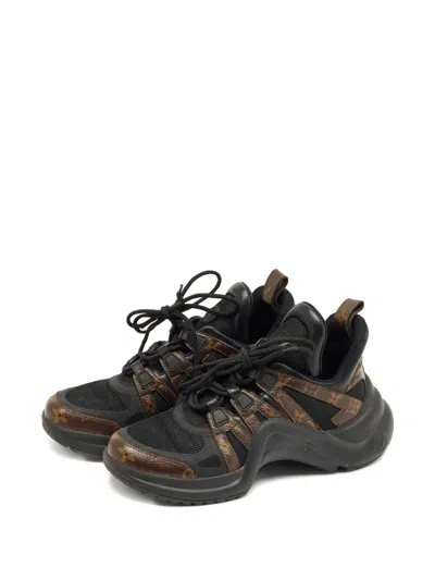 Pre-owned Louis Vuitton Archlight Monogram Canvas Sneakers In Black