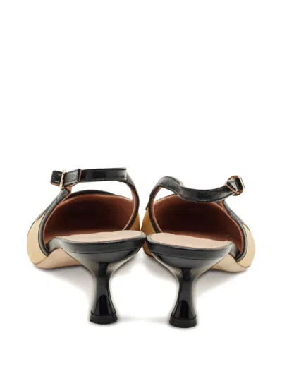 Pre-owned Malone Souliers Jama Slingback Pumps In Neutral